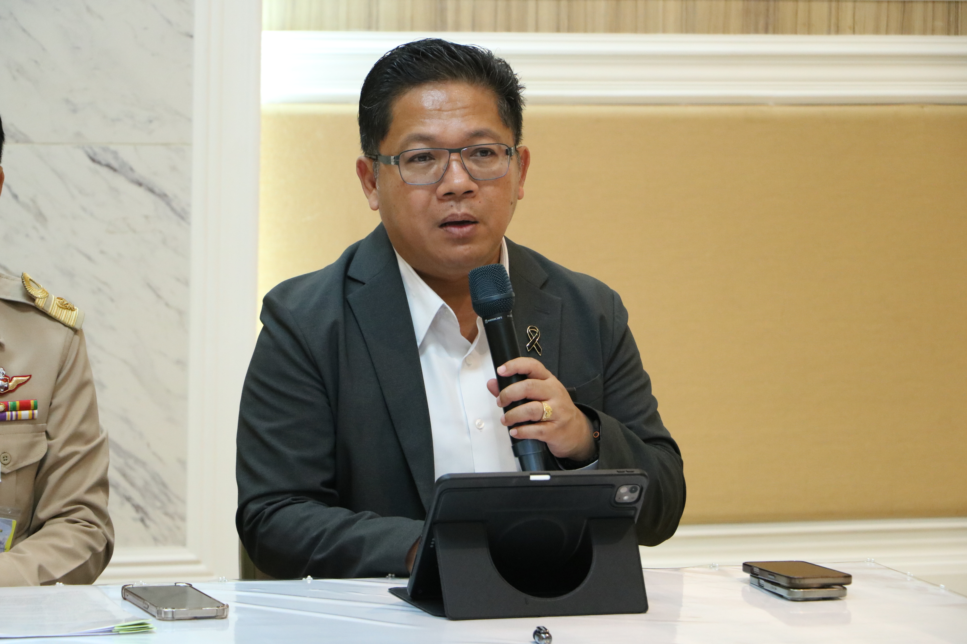 title - ส.ป.ก. ร่วมแถลงข่าวรายงานสถานการณ์น้ำ กระทรวงเกษตรและสหกรณ์
